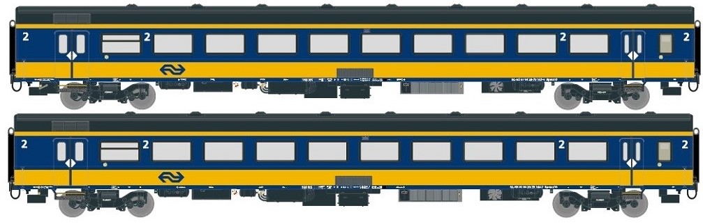 Verleden Medaille Binnen Exact-Train EX11000 H0 - 2-delige Set ICRm 2e Klasse "Binnenland" NS ETS  Modelspoor